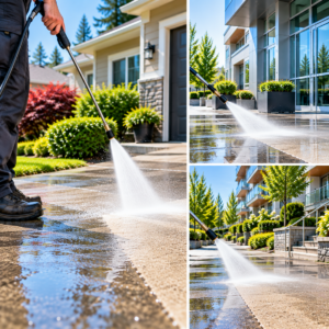 pressure washing.